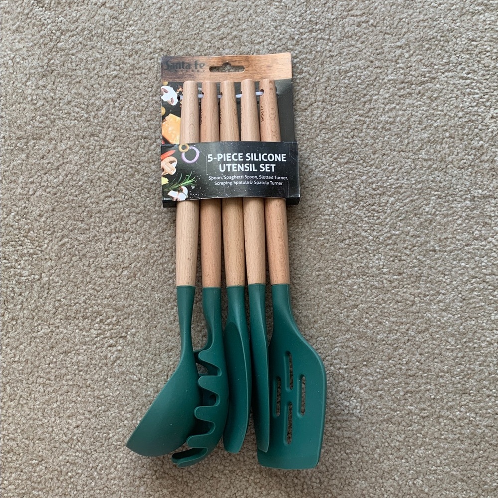 Five Piece Silicone Utensil Set